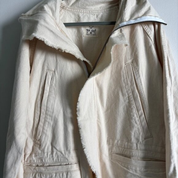 TRIBE KELLEY Ivory Fray Jacket size Medium - Picture 7 of 7